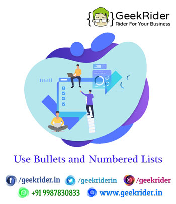 Use-Bullets-and-Numbered-Lists